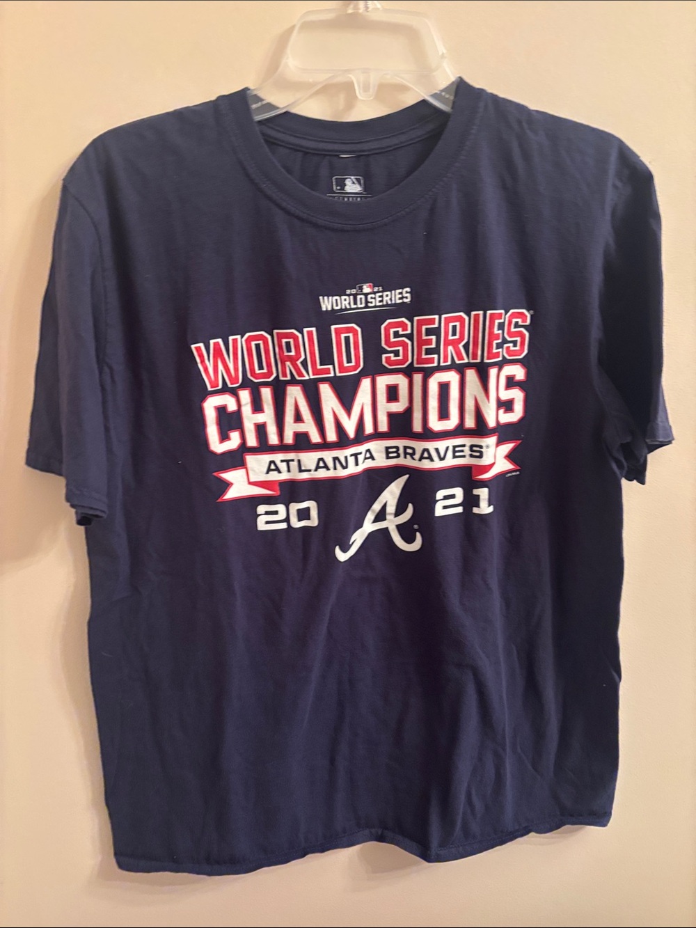 MLB Atlanta Braves Navy World Series Champions 2021 Tee